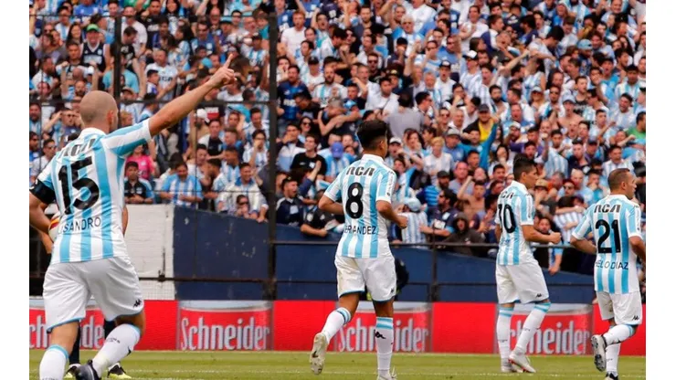 Racing vs Huracán por la Superliga.