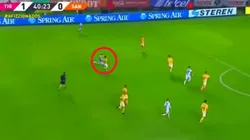 Furch se inventó una jugada bárbara para el empate de Santos.