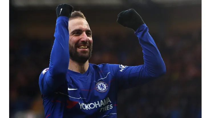 La felicidad de Gonzalo Higuaín.