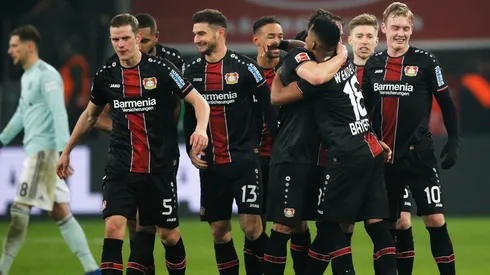 Foto de los jugadores del Leverkusen.