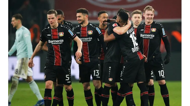 Foto de los jugadores del Leverkusen.