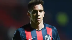 Pablo Mouche con la camiseta de San Lorenzo.
