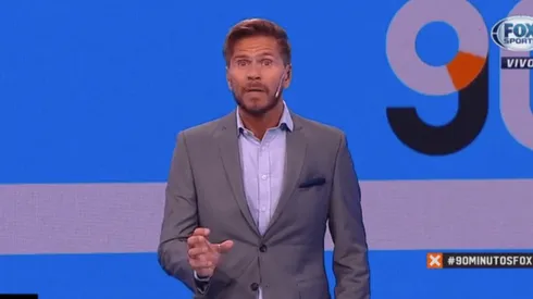 Foto de Sebastián Vignolo en su programa.