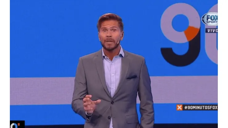 Foto de Sebastián Vignolo en su programa.