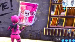 Busca un cartel Hora del Espectáculo en Fortnite