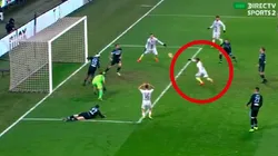 Lautaro erró un gol increíble.