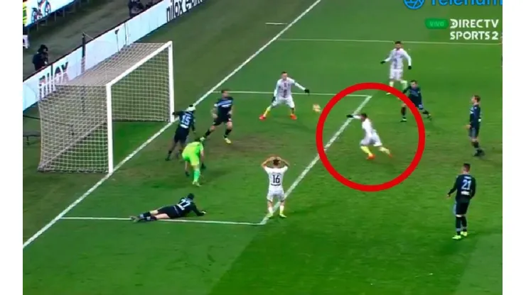 Lautaro erró un gol increíble.