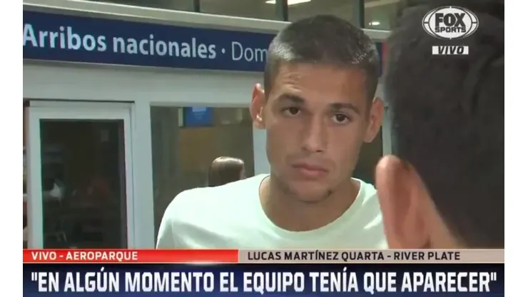 A Martínez Quarta le preguntaron si River pensó en tomarse un "año sabático" y no le gustó nada