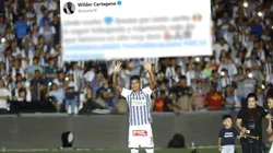 Amor puro: Wilder Cartagena le agradeció a los hinchas de Alianza por la ovación en la Noche Blanquiazul