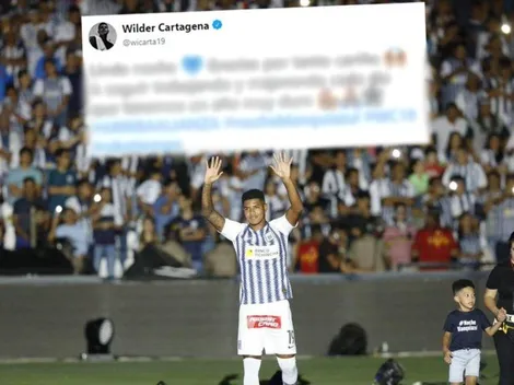 Amor puro: Wilder Cartagena le agradeció a los hinchas de Alianza por la ovación en la Noche Blanquiazul