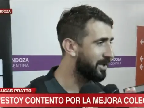 Pratto contó por qué fueron todos los jugadores a abrazar a Suárez en su gol y de paso le metió presión