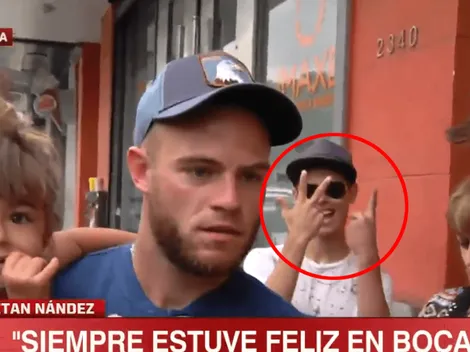 Épico: hincha de River trolleó a Nández en vivo y en directo
