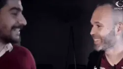 Iniesta tuvo una divertida charla con Joe García.