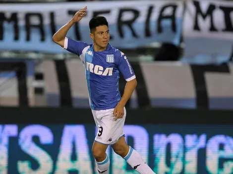 El Churry Cristaldo, delantero de Racing, se tatuó el cuello