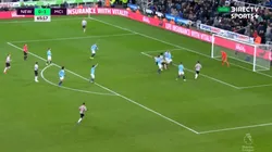 Tijera hermosa de Rondón en medio del tumulto para el empate de Newcastle ante el City
