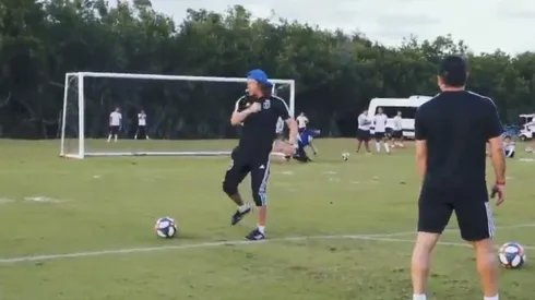 Está intacto: magistral clase de remates de Matías Almeyda a los jugadores de San José