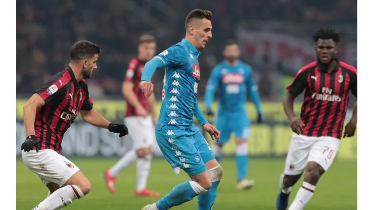 Milan recibe a Napoli por la Copa Italia.