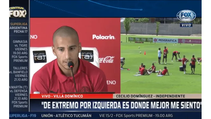 Cecilio Domínguez no le teme al fútbol argentino: "En México también decían que me iba a costar"