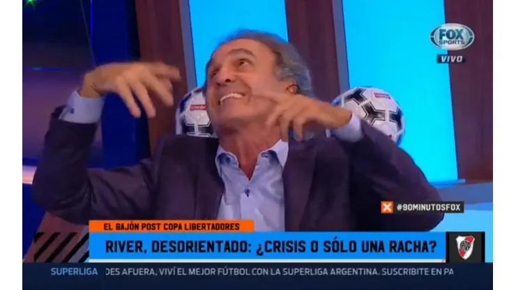 Está demente: Ruggeri no paró un segundo y se murió de risa de River