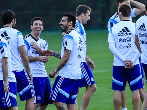 Jugó el Mundial de Brasil 2014 con la Selección Argentina y ahora está en muletas