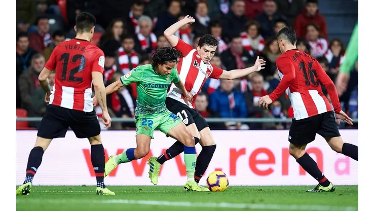 Foto de Lainez ante el Bilbao.