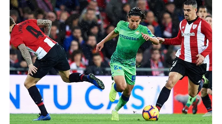 Foto de Lainez ante el Bilbao.