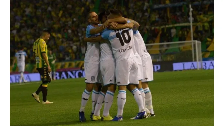 Foto de los jugadores de Racing.