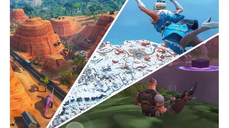 Así evolucionó el mapa de Fortnite a lo largo del tiempo