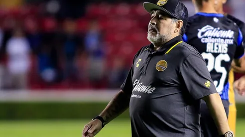Por fin, Maradona llegó a México.