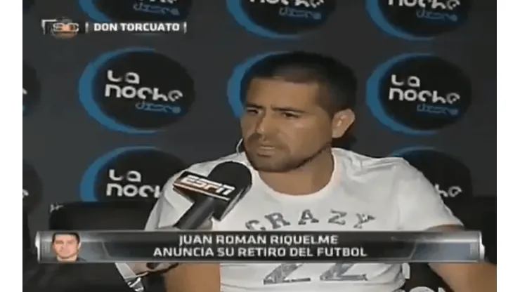 A cuatro años del día que Riquelme lloró y anunció que dejaba el fútbol