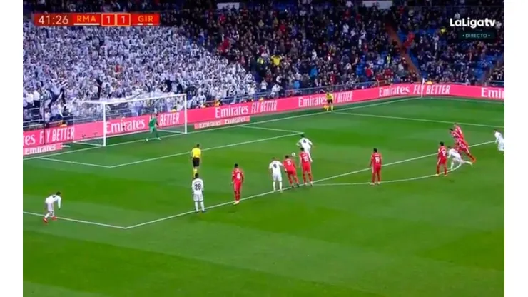 Ramos pateó el penal "a lo Ramos" y Real Madrid se lo dio vuelta al Girona