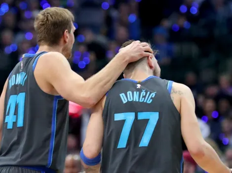 Luka Doncic y Dirk Nowitzki trolean a sus seguidores antes del Juego de Estrellas