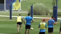 Foto de Benedetto pateando el penal.