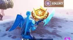 Fortnite - Busca entre una trampilla misteriosa, una enorme señora de roca y una plataforma precaria