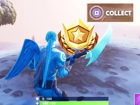 Fortnite - Busca entre una trampilla misteriosa, una enorme señora de roca y una plataforma precaria