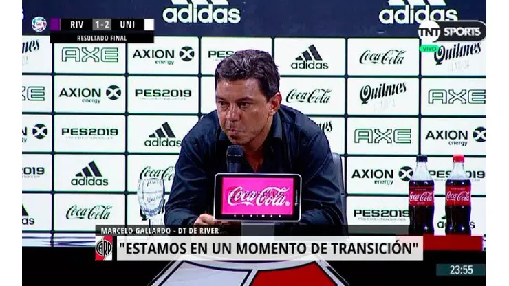Gallardo y una declaración que sorprendió a los hinchas.