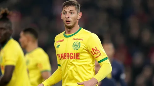 Emiliano Sala con la camiseta del Nantes.