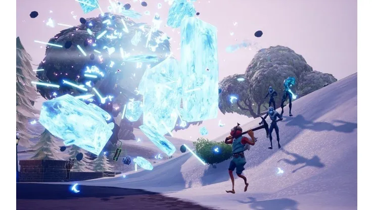 Destruye Fragmentos de Hielo en el evento Tormenta de Hielo en Fortnite
