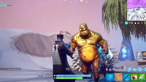 Como destruir brutos de hielo dorados en Fortnite
