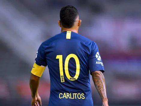 Tevez se encontró con un viejo amigo y excompañero en Boca luego del amistoso