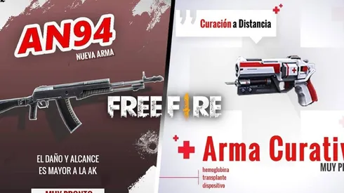Free Fire presenta sus nuevas armas: La AN94 y un Arma Curativa