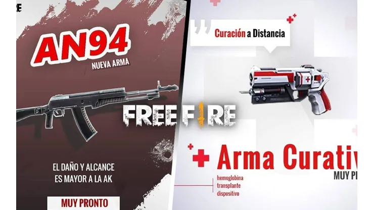 Free Fire presenta sus nuevas armas: La AN94 y un Arma Curativa