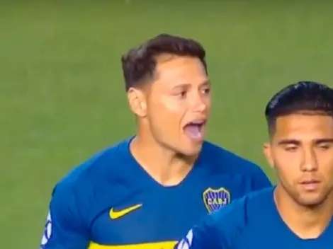 Zárate y un grito a sus compañeros: "¡Vamos a jugar, estamos en Boca!"