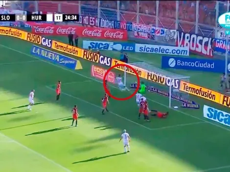 Monetti le sacó un gol en la línea a Barrios en su primer partido en San Lorenzo