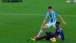 Dembelé, lesionado con un esguince en el tobillo.