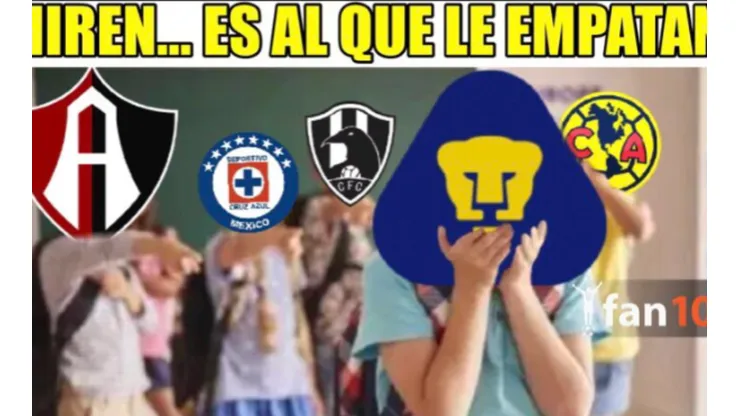 A Pumas se lo empataron sobre el final y los memes lo saben