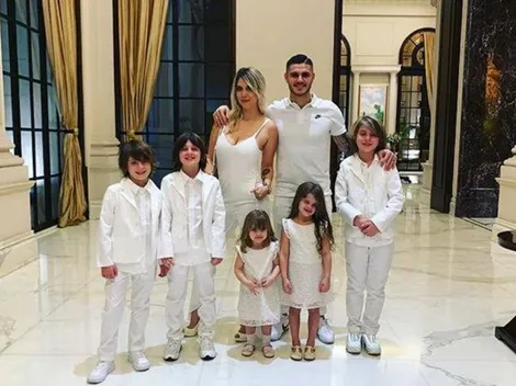 Con Wanda Nara y sus hijos, Icardi mostró el tierno domingo que pasa en Italia