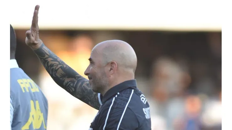 Jorge Sampaoli, técnico de Santos.