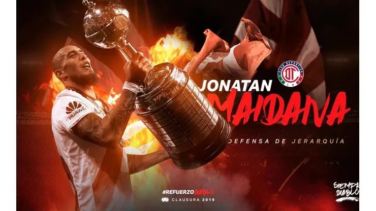 Maidana es nuevo refuerzo del Toluca.