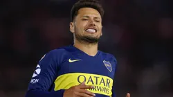 Foto de Mauro Zárate, delantero de Boca.